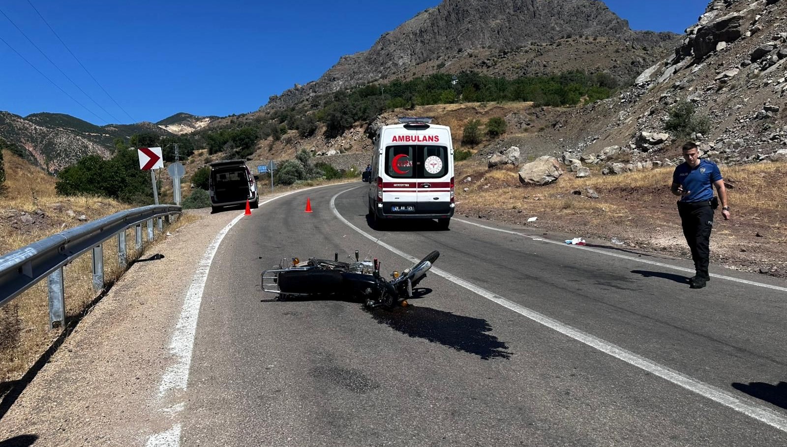 Motosiklet can aldı