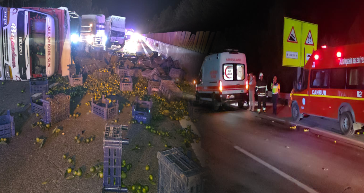 Adana’da zincirleme kaza: 1 kişi ağır yaralandı