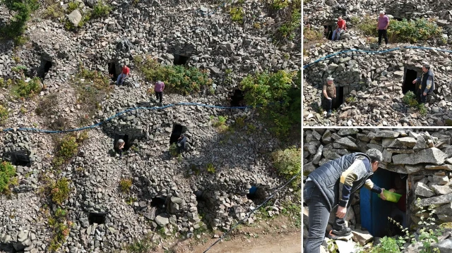 Artvin’de yeraltındaki ‘buzhane’lerde yiyecek ve içecekleri saklama geleneği sürdürülüyor