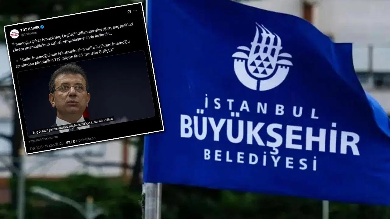 Anadolu Ajansı’nın ‘İBB iddianamesi’ haberinde 1000 katlık hata: TRT, yanlış tweeti uzun süre silmedi!